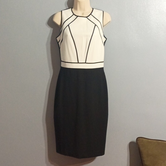 White House black market women's black & white dress - Picture 8 of 17